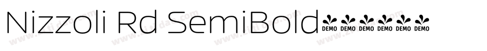 Nizzoli Rd SemiBold字体转换